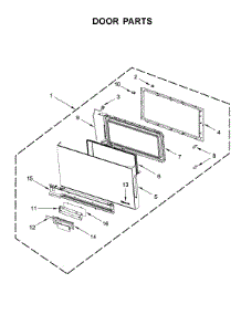 Door Parts parts for Jenn-Air Microwave/Hood Combo JMV9196CS4 from AppliancePartsPros.com