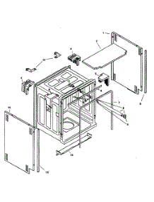 Tank Assy parts for Bosch Dishwasher SHU5305UC/06 from AppliancePartsPros.com