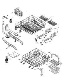 Racks parts for Bosch Dishwasher SHU5305UC/06 from AppliancePartsPros.com