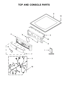 Top And Console Parts parts for Maytag Dryer MED5500FC1 from AppliancePartsPros.com