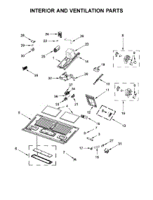 Interior And Ventilation Parts parts for Kitchenaid Microwave/Hood Combo YKMHC319EB2 from AppliancePartsPros.com