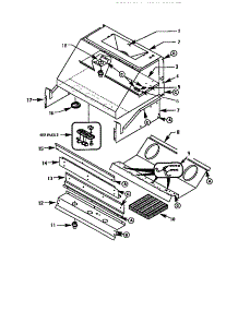 Model Ph54hqs parts for Thermador Range Hood PH-SERIES from AppliancePartsPros.com