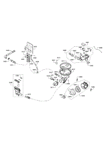 Pump / Heater / Water Inlet parts for Bosch Dishwasher SHX45P05UC/64 from AppliancePartsPros.com