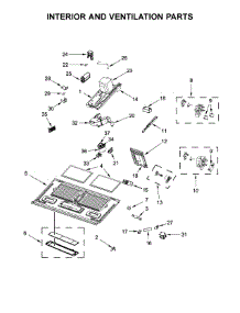 Interior And Ventilation Parts parts for Kitchenaid Microwave/Hood Combo YKMHC319EB3 from AppliancePartsPros.com