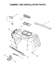 Cabinet And Installation Parts parts for Jenn-Air Microwave/Hood Combo JMV9196CB6 from AppliancePartsPros.com