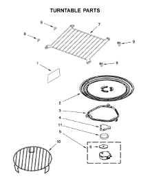 Turntable Parts parts for Jenn-Air Microwave/Hood Combo JMV9196CS2 from AppliancePartsPros.com