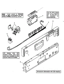 Fascia Panel parts for Bosch Dishwasher SHX46A02UC/14 from AppliancePartsPros.com