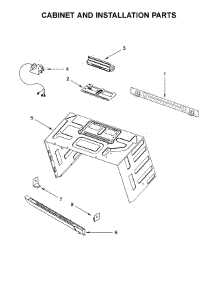 Cabinet And Installation Parts parts for Jenn-Air Microwave/Hood Combo JMV8208CB2 from AppliancePartsPros.com
