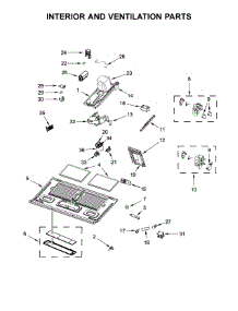 Interior And Ventilation Parts parts for Kitchenaid Microwave/Hood Combo YKMHC319ES3 from AppliancePartsPros.com
