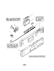 Fascia Panel parts for Bosch Dishwasher SHX46B06UC/14 from AppliancePartsPros.com