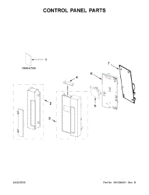 Control Panel Parts parts for Kitchenaid Microwave/Hood Combo YKMLS311HWH3 from AppliancePartsPros.com