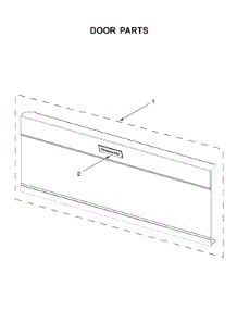 Door Parts parts for Kitchenaid Microwave/Hood Combo YKMLS311HWH3 from AppliancePartsPros.com