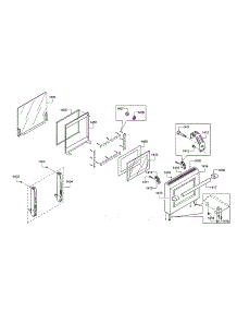 Door parts for Thermador Range PRD48JDSGU/05 from AppliancePartsPros.com