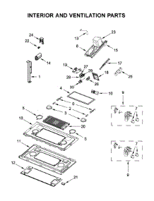 Interior And Ventilation Parts parts for Jenn-Air Microwave/Hood Combo JMV8208CB5 from AppliancePartsPros.com