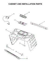 Cabinet And Installation Parts parts for Jenn-Air Microwave/Hood Combo JMV8208CB5 from AppliancePartsPros.com