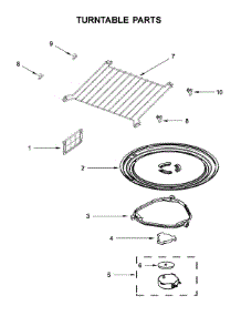 Turntable Parts parts for Kitchenaid Microwave/Hood Combo YKMHS120ES7 from AppliancePartsPros.com