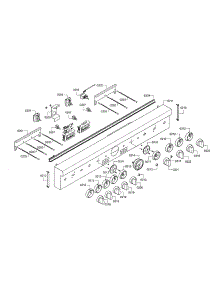 Facia Panel / Knobs parts for Thermador Range PRD48JDSGU/11 from AppliancePartsPros.com