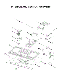 Interior And Ventilation Parts parts for Kitchenaid Microwave/Hood Combo YKMLS311HBS0 from AppliancePartsPros.com