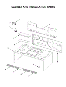 Cabinet And Installation Parts parts for Kitchenaid Microwave/Hood Combo YKMLS311HBS0 from AppliancePartsPros.com