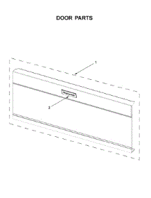 Door Parts parts for Kitchenaid Microwave/Hood Combo YKMLS311HBS1 from AppliancePartsPros.com