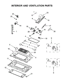 Interior And Ventilation Parts parts for Jenn-Air Microwave/Hood Combo JMV8208CS6 from AppliancePartsPros.com