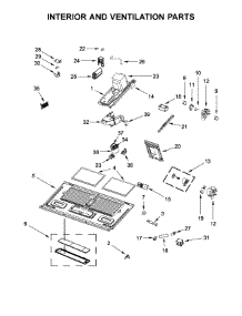 Interior And Ventilation Parts parts for Kitchenaid Microwave/Hood Combo KMHC319EBL3 from AppliancePartsPros.com
