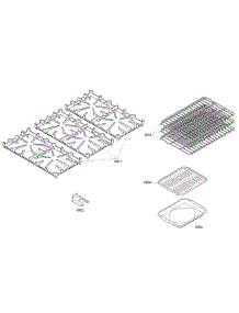 Grates / Shelfs parts for Thermador Range PRD366EHC/03 from AppliancePartsPros.com