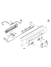 Facia Panel / Control Unit parts for Bosch Dishwasher SHE3ARL5UC/08 from AppliancePartsPros.com