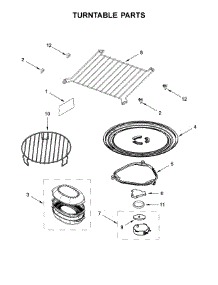 Turntable Parts parts for Kitchenaid Microwave/Hood Combo KMHC319ESS4 from AppliancePartsPros.com