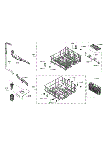 Spray Arms / Racks parts for Bosch Dishwasher SHE3ARL5UC/08 from AppliancePartsPros.com