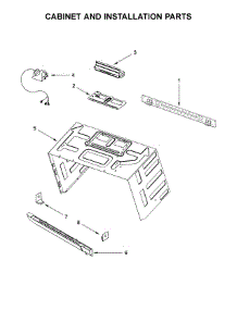 Cabinet And Installation Parts parts for Jenn-Air Microwave/Hood Combo JMV8208CS3 from AppliancePartsPros.com