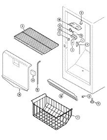 Freezer Compartment parts for Maytag Upright Freezer GFU2046GRW from AppliancePartsPros.com