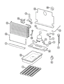 Unit Compartment & System parts for Maytag Upright Freezer GFU2046GRW from AppliancePartsPros.com