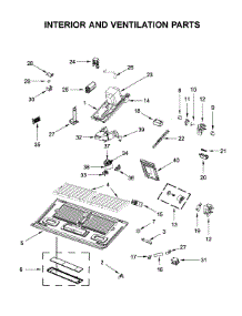 Interior And Ventilation Parts parts for Kitchenaid Microwave/Hood Combo KMHP519ESS2 from AppliancePartsPros.com