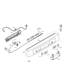 Controller / Facia Panel parts for Bosch Dishwasher SHE3ARL5UC/21 from AppliancePartsPros.com