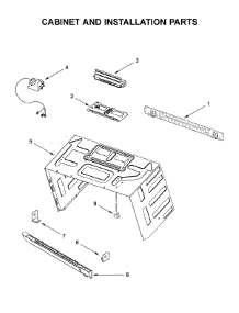 Cabinet And Installation Parts parts for Jenn-Air Microwave/Hood Combo JMV8208CS4 from AppliancePartsPros.com