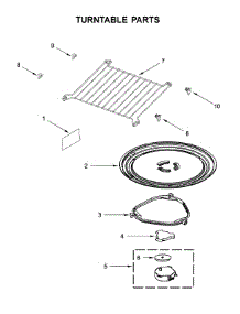 Turntable Parts parts for Kitchenaid Microwave/Hood Combo KMHS120EBS3 from AppliancePartsPros.com