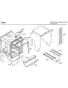 Cabinet parts for Bosch Dishwasher SHE878WD2N/01 from AppliancePartsPros.com