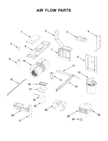 Air Flow Parts parts for Kitchenaid Microwave/Hood Combo KMLS311HBL1 from AppliancePartsPros.com