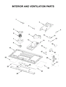Interior And Ventilation Parts parts for Kitchenaid Microwave/Hood Combo KMLS311HBL1 from AppliancePartsPros.com