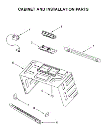 Cabinet And Installation Parts parts for Jenn-Air Microwave/Hood Combo JMV8208CS5 from AppliancePartsPros.com
