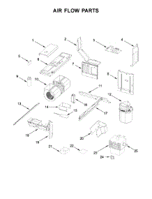 Air Flow Parts parts for Kitchenaid Microwave/Hood Combo KMLS311HBS0 from AppliancePartsPros.com