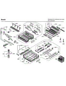Baskets parts for Bosch Dishwasher SHE9PT55UC/D5 from AppliancePartsPros.com
