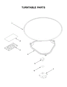 Turntable Parts parts for Kitchenaid Microwave/Hood Combo KMLS311HSS1 from AppliancePartsPros.com