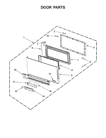 Door Parts parts for Jenn-Air Microwave/Hood Combo YJMV9196CB2 from AppliancePartsPros.com