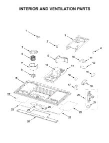 Interior And Ventilation Parts parts for Kitchenaid Microwave/Hood Combo KMLS311HSS2 from AppliancePartsPros.com