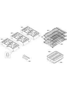 Grates / Shelfs parts for Thermador Range PRD366GHC/06 from AppliancePartsPros.com