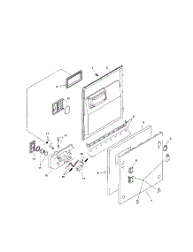 Door Assembly parts for Bosch Dishwasher SHI4306UC/12 from AppliancePartsPros.com