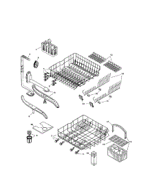Racks parts for Bosch Dishwasher SHI4306UC/12 from AppliancePartsPros.com
