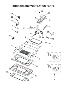 Interior And Ventilation Parts parts for Jenn-Air Microwave/Hood Combo YJMV9196CB5 from AppliancePartsPros.com